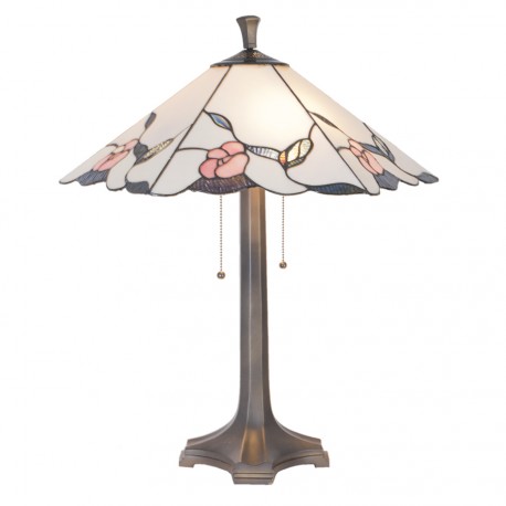 Lampe de chevet tiffany rose