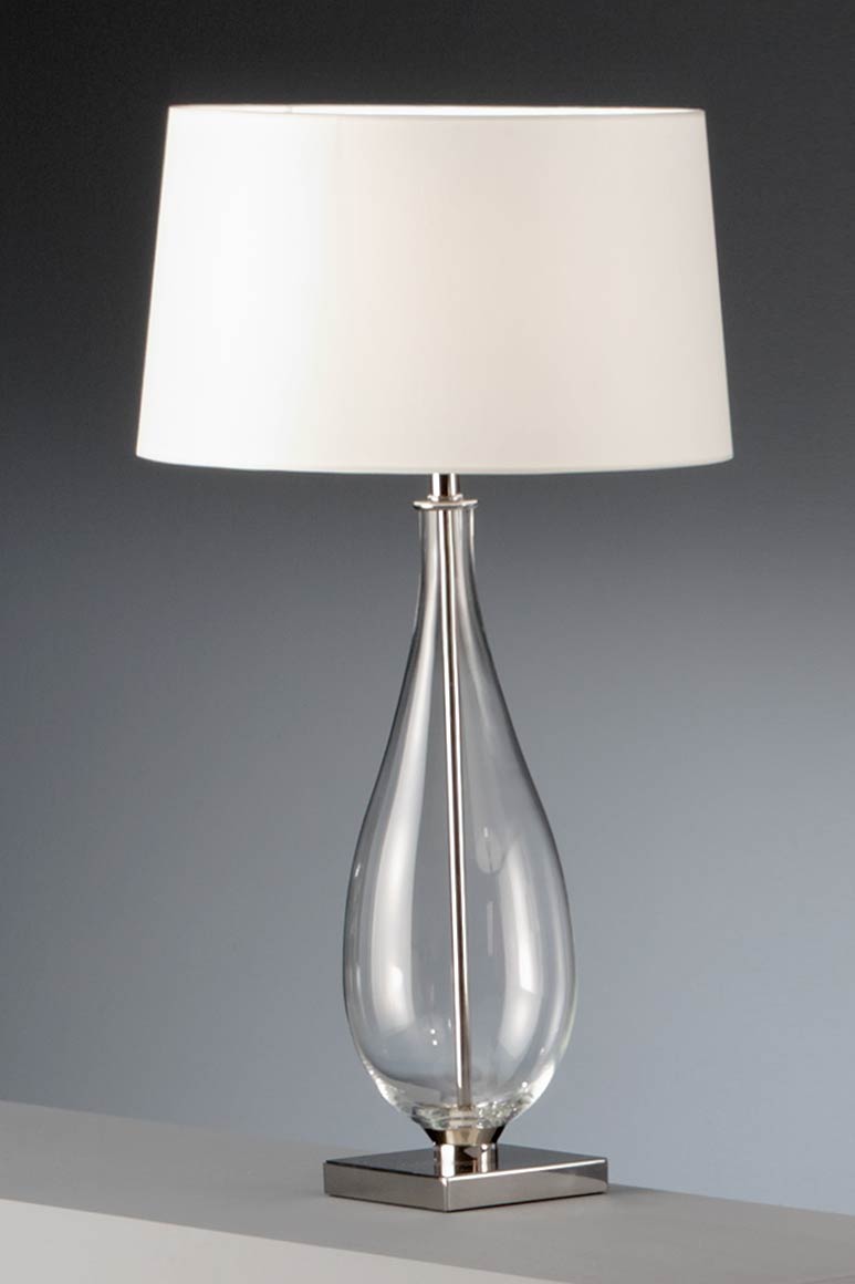 Lampe de chevet bois et blanc
