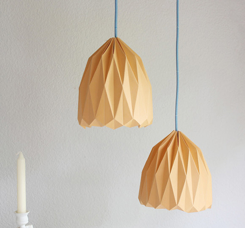 Fabriquer lampe de chevet origami