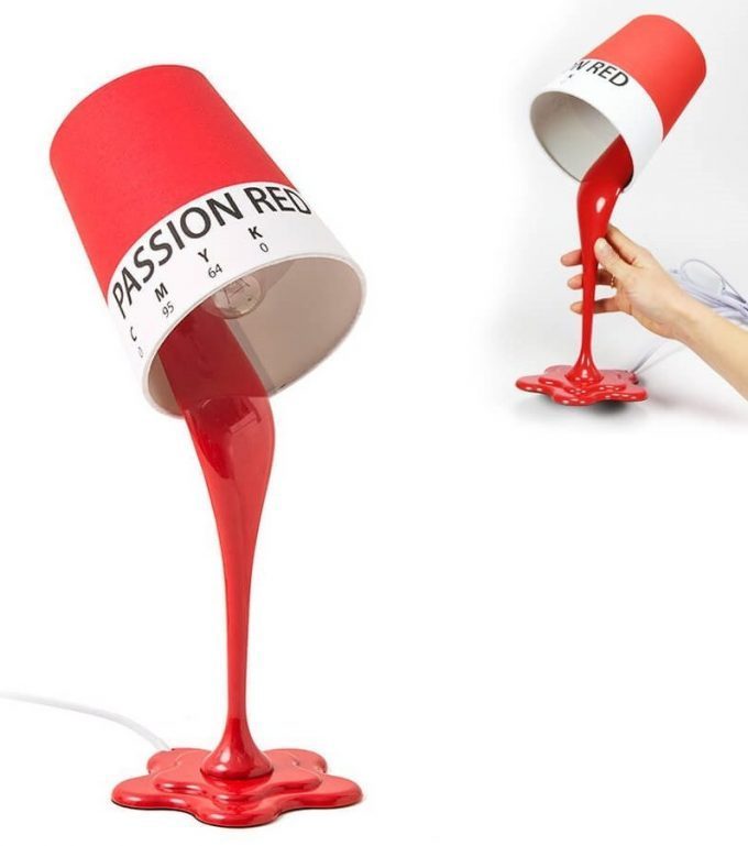 Lampe de chevet pot de peinture