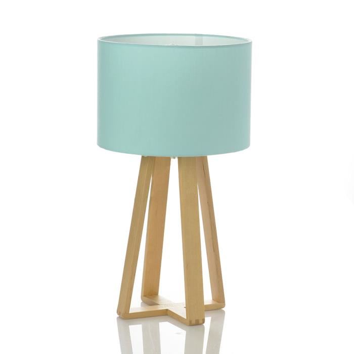 Lampe de chevet bleu turquoise