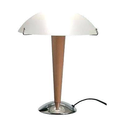 Lampe de chevet artisanale en bois
