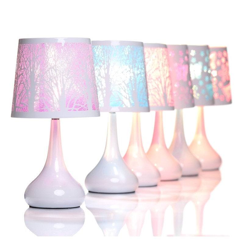 Abat-jour Plissé En Tissu Rose SOPOTUTU - Pour Lampe De Chevet, Design Simple, Installation Facile, Ambiance Chaleureuse