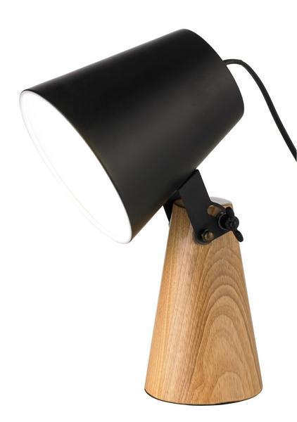 Lampe design bois noir