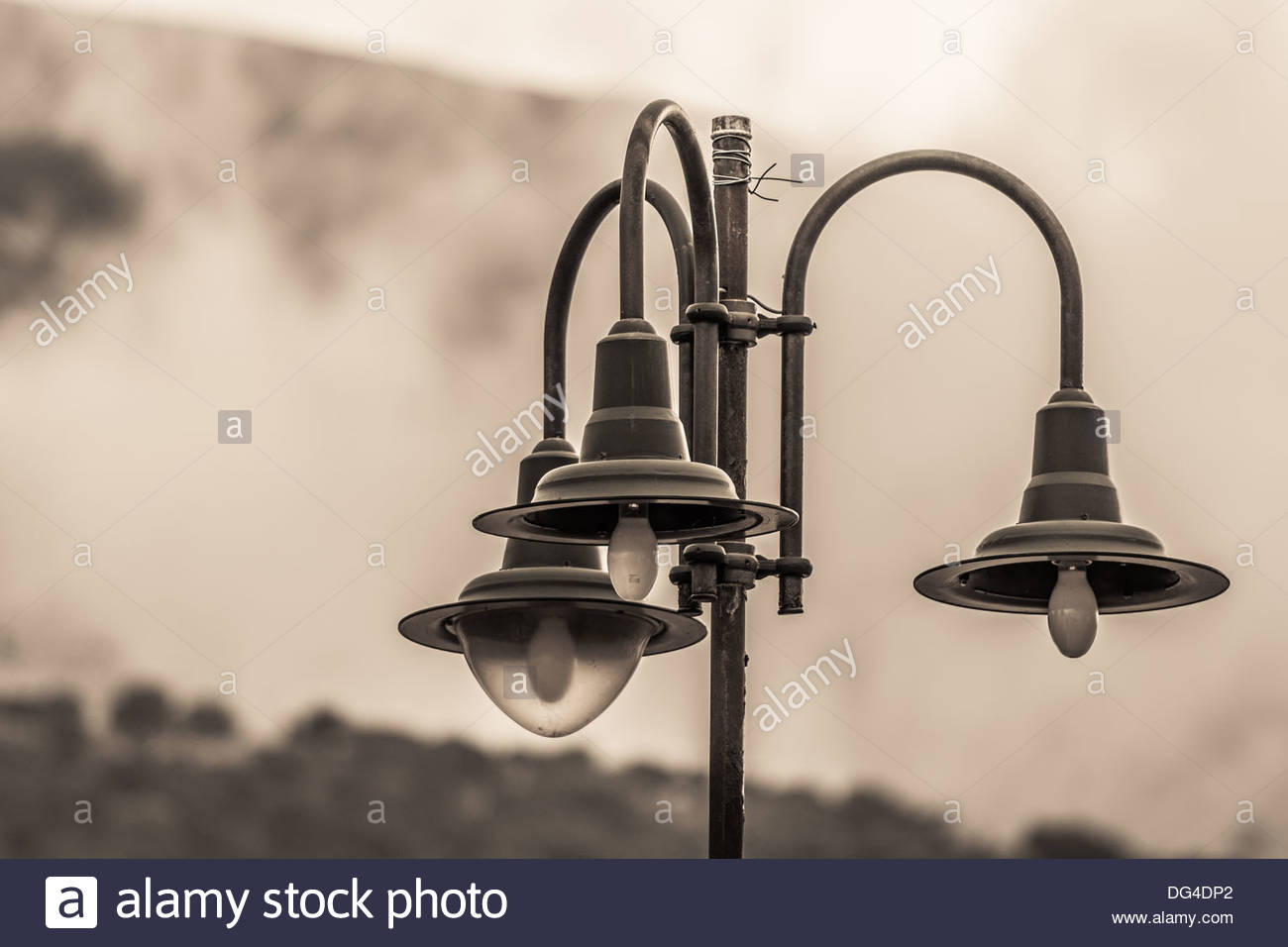 Lampadaire cassé