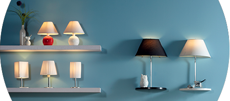 Abats jour rouge pour lampe de chevet