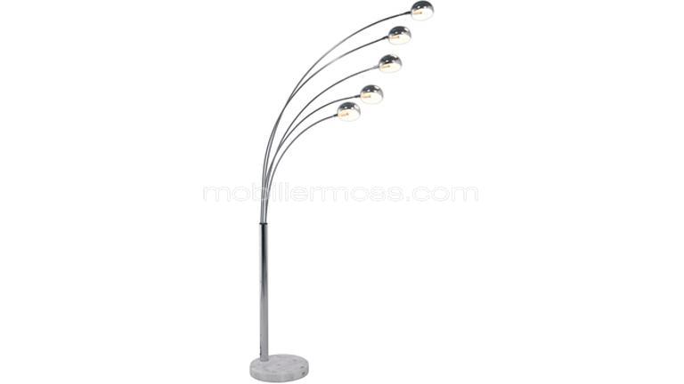 Lampadaire 5 branches pied marbre