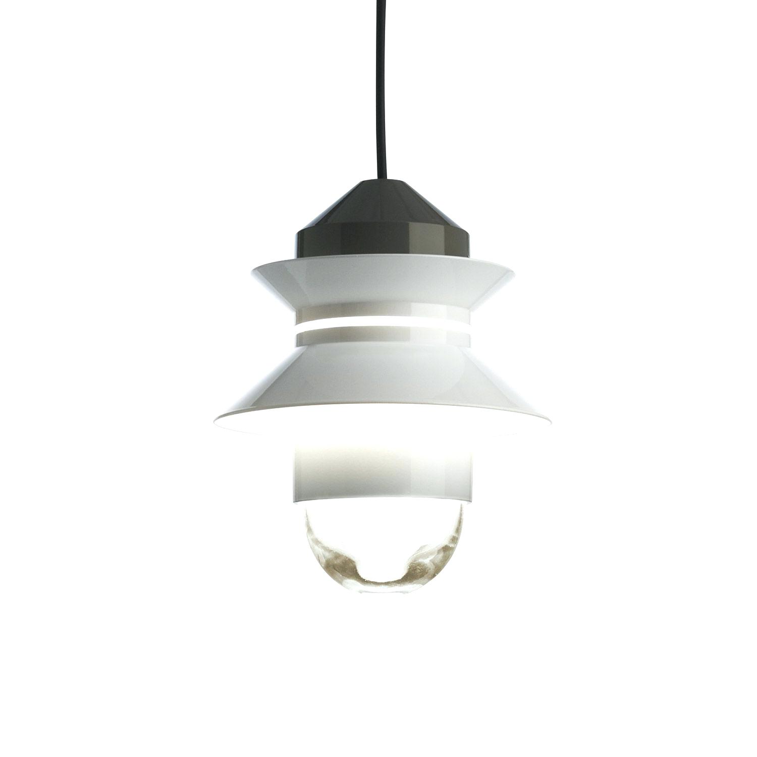 Lampadaire exterieur boule blanc