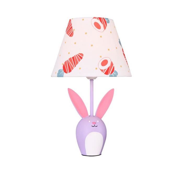 Lampe de chevet enfant violette