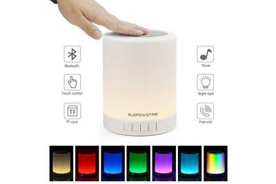 Lampe de chevet haut parleur
