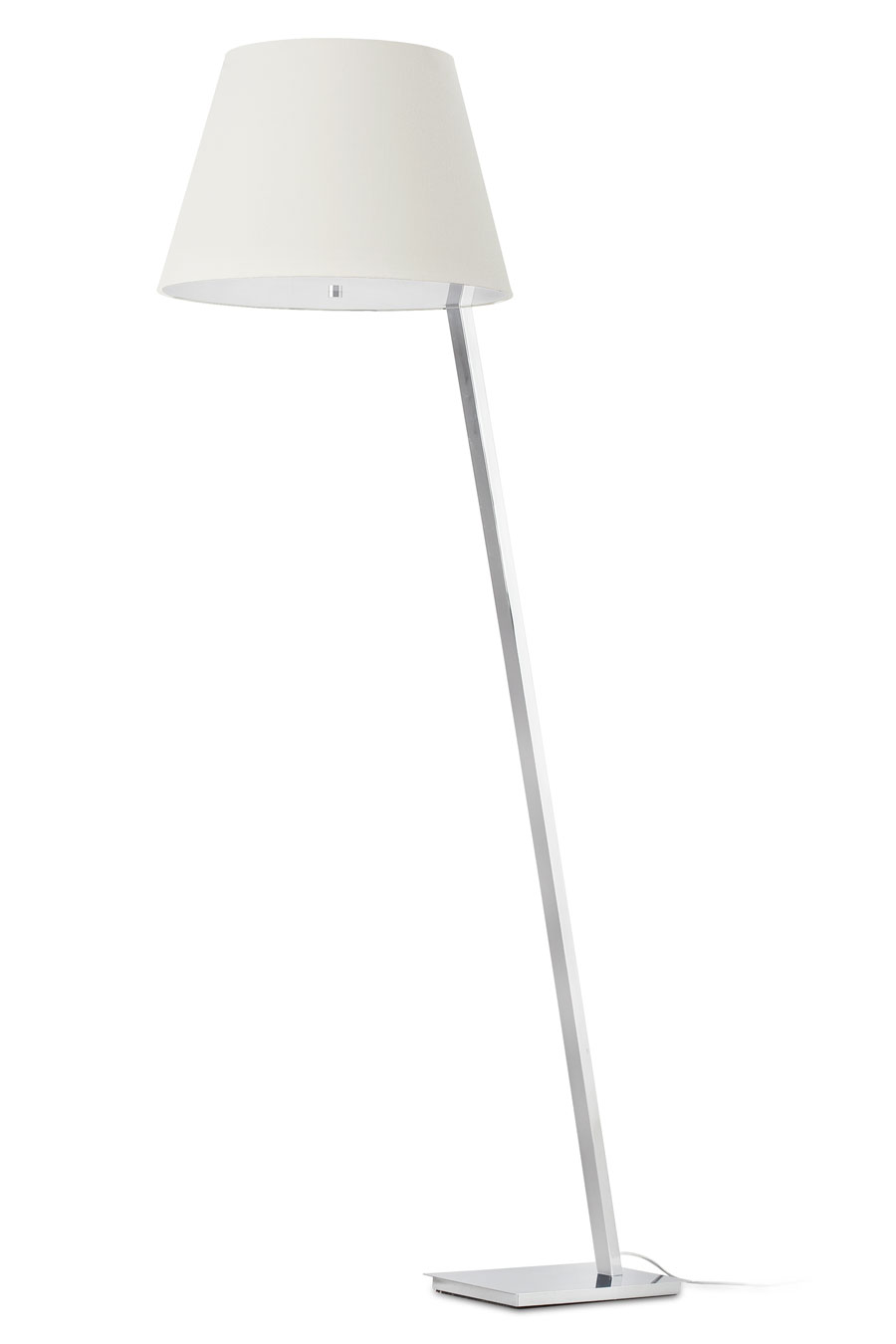 Lampadaire tissu blanc