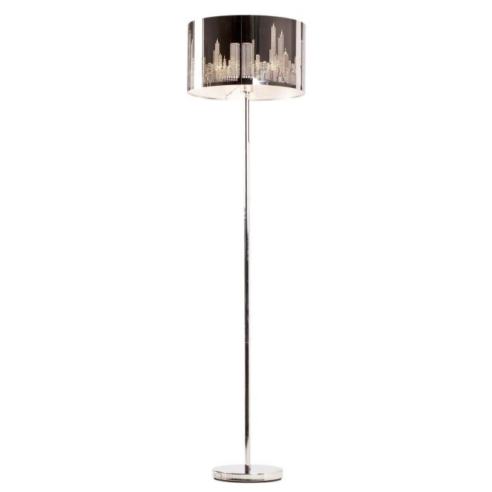 Lampe sur pied design chrome