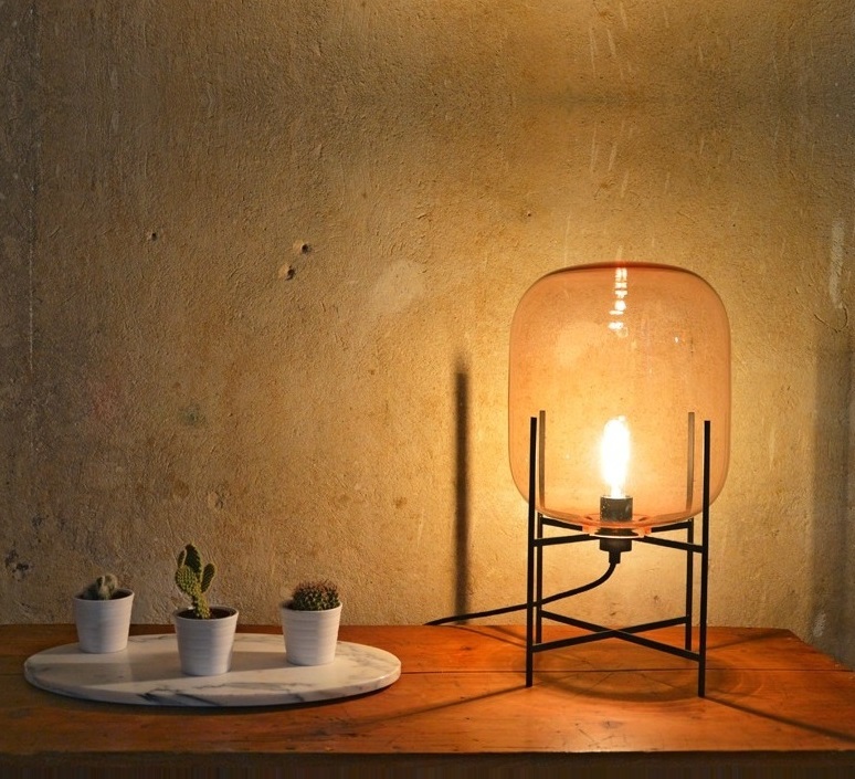 Lampe verre design