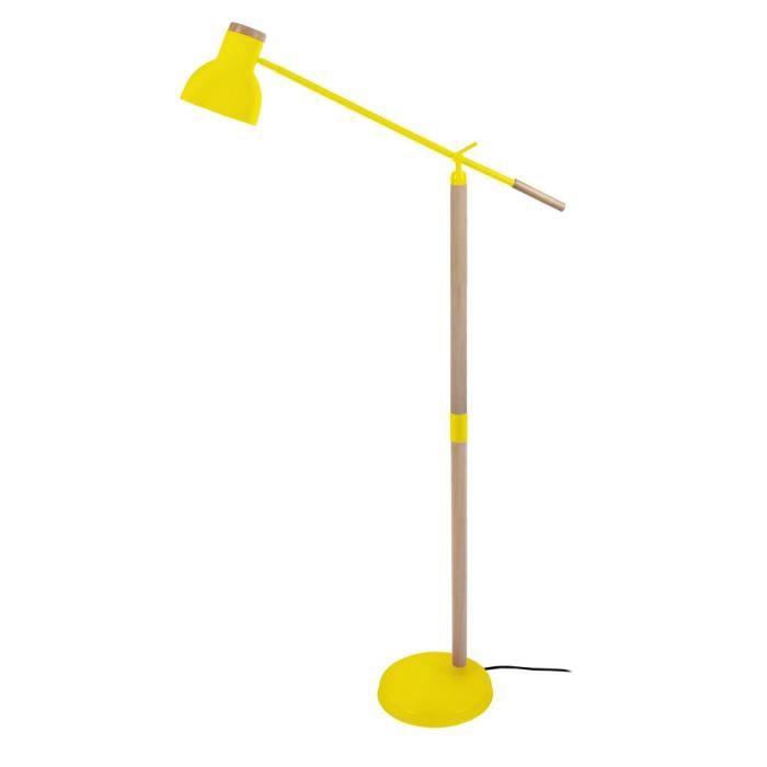 Lampadaire articule bois