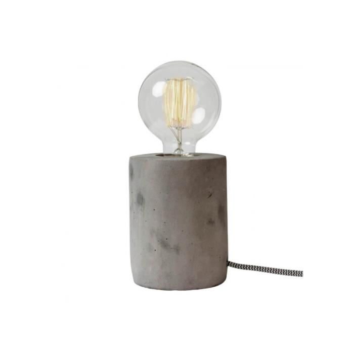 Lampe de chevet pied beton