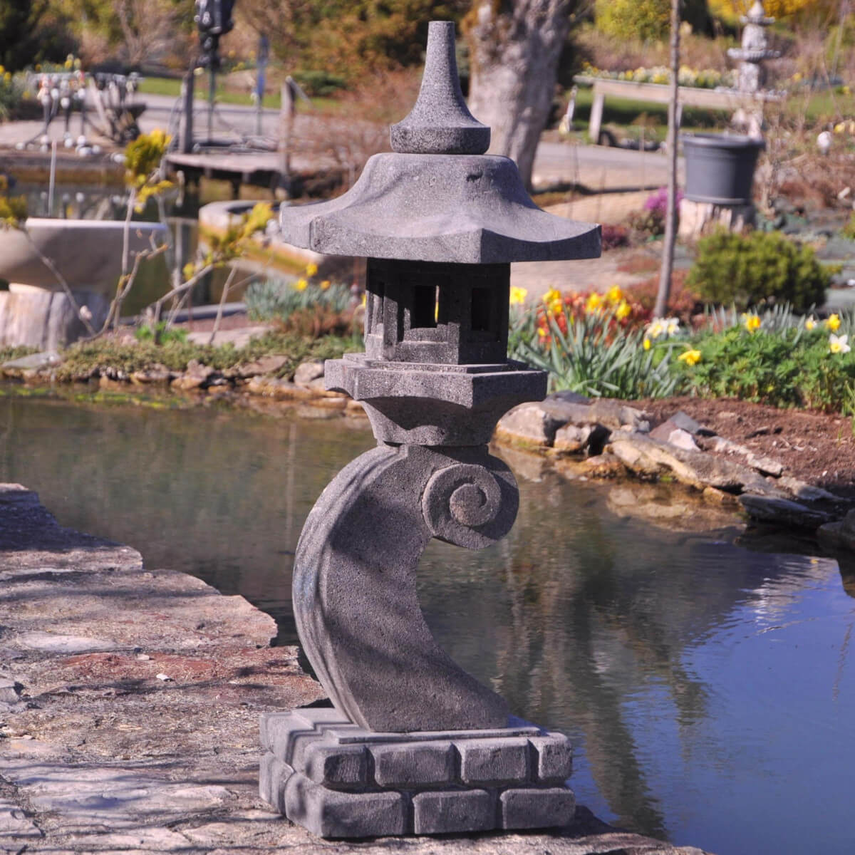 Lampadaire japonais exterieur