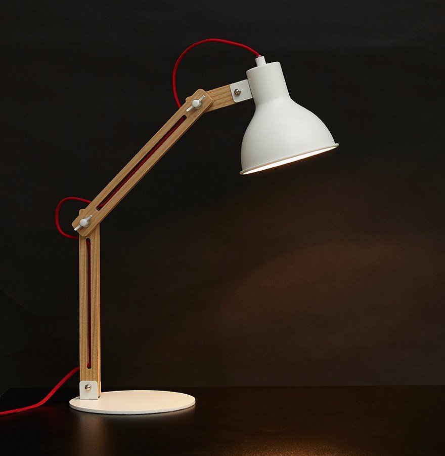 Lampe de bureau blanc design