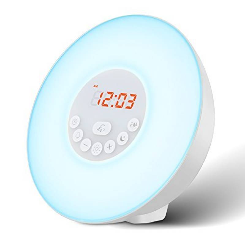 Lampe de chevet reveil fille