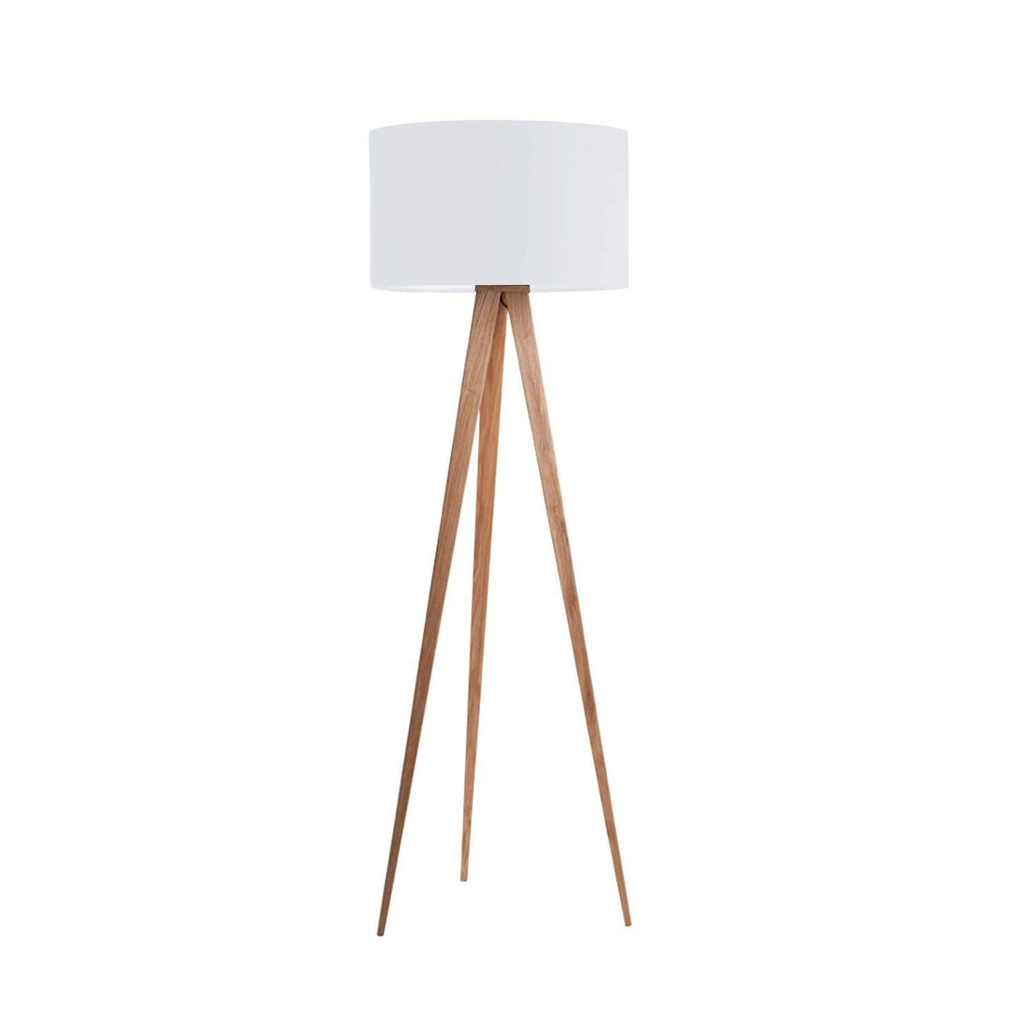 Lampadaire trois pied bois