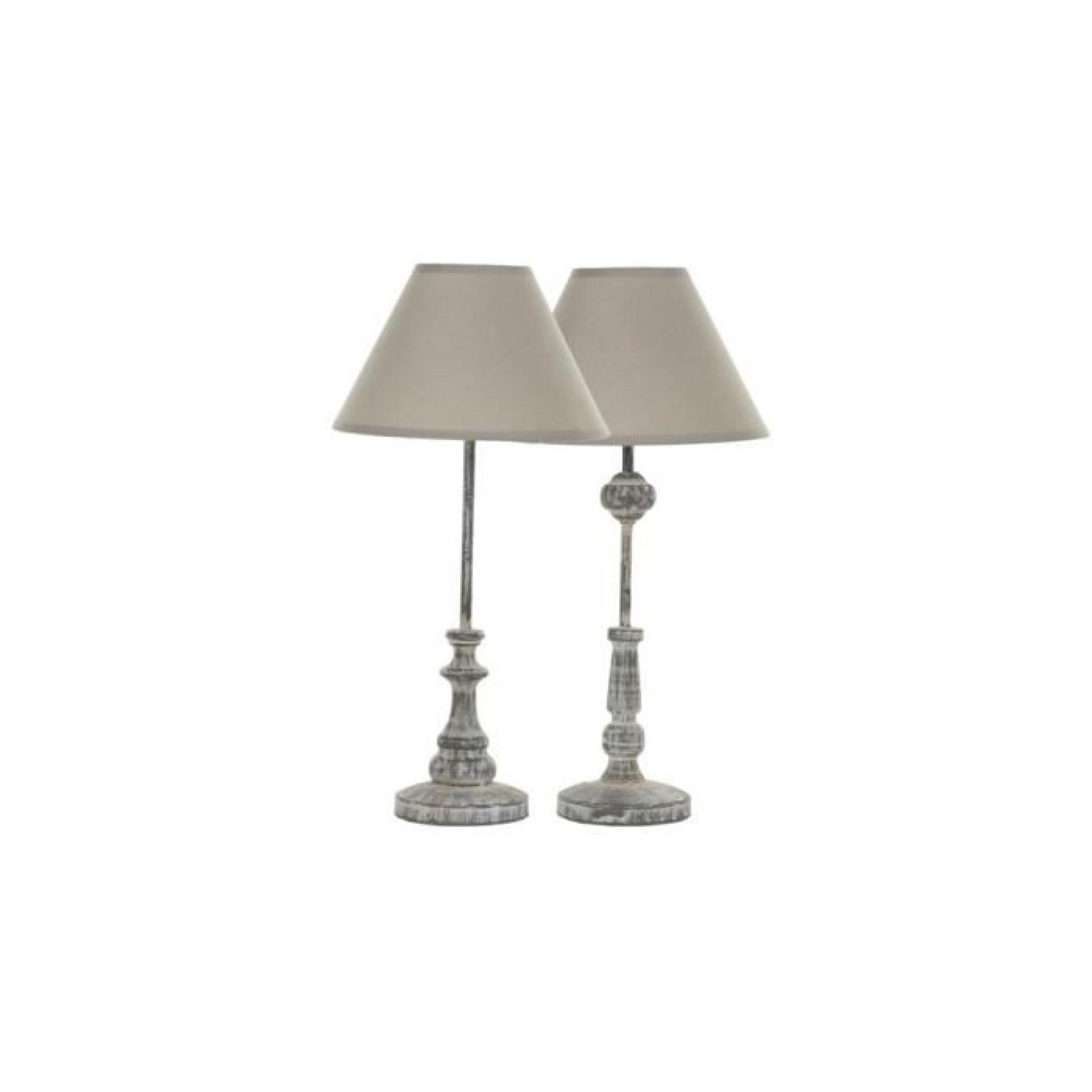 Lampe de chevet couleur grise