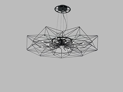 Lampe suspension design noir