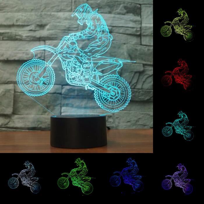 Lampe de chevet garcon moto