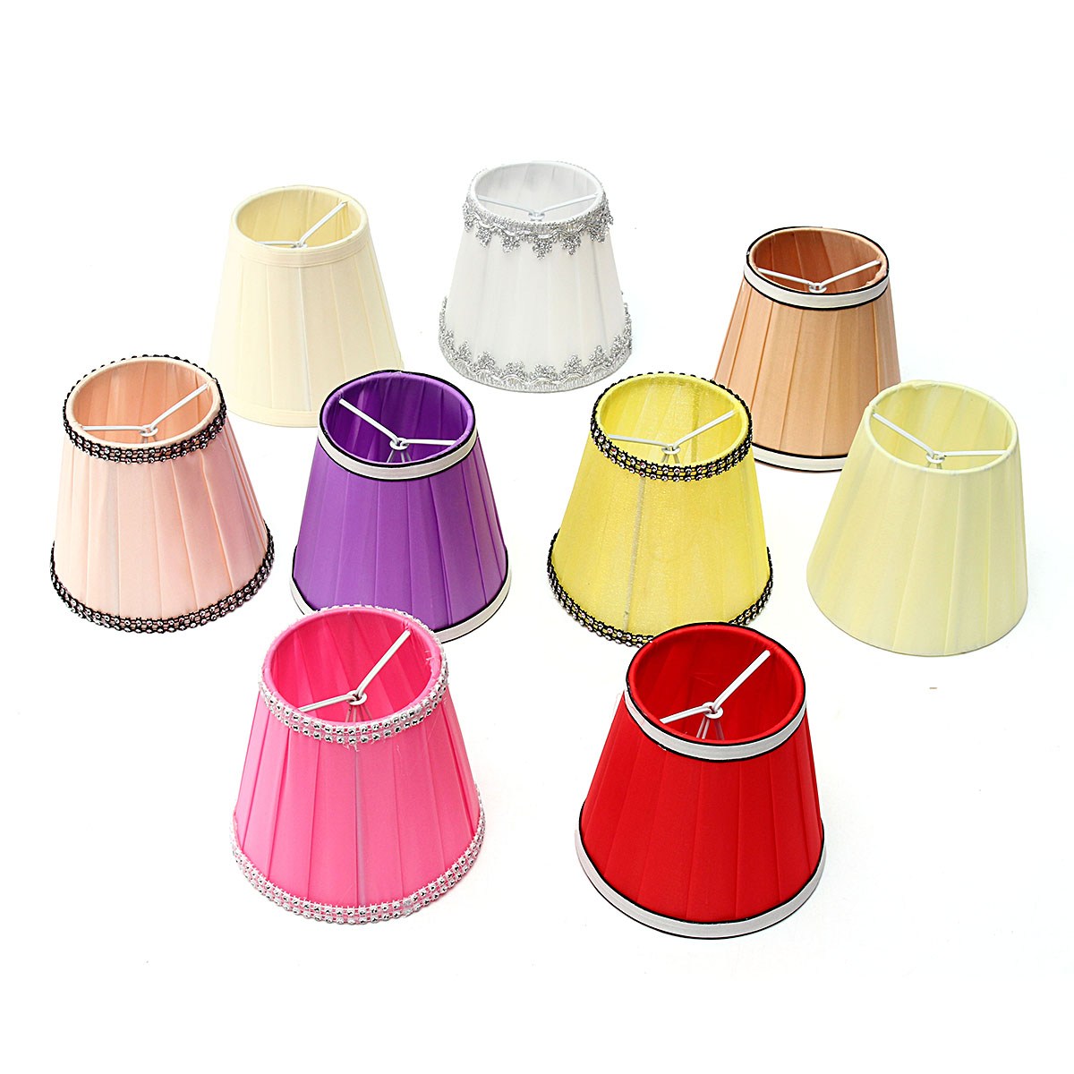 Housse D'abat-jour En Tissu Bleu - Pour Lampe Sur Pied, Décoration Chambre, Salon